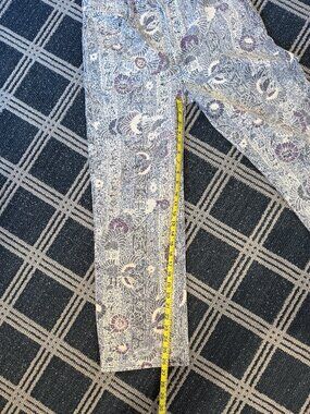 Mother Rambler Zip Ankle x Natalie Martin collab, Fly Peacock Fly, Size 30